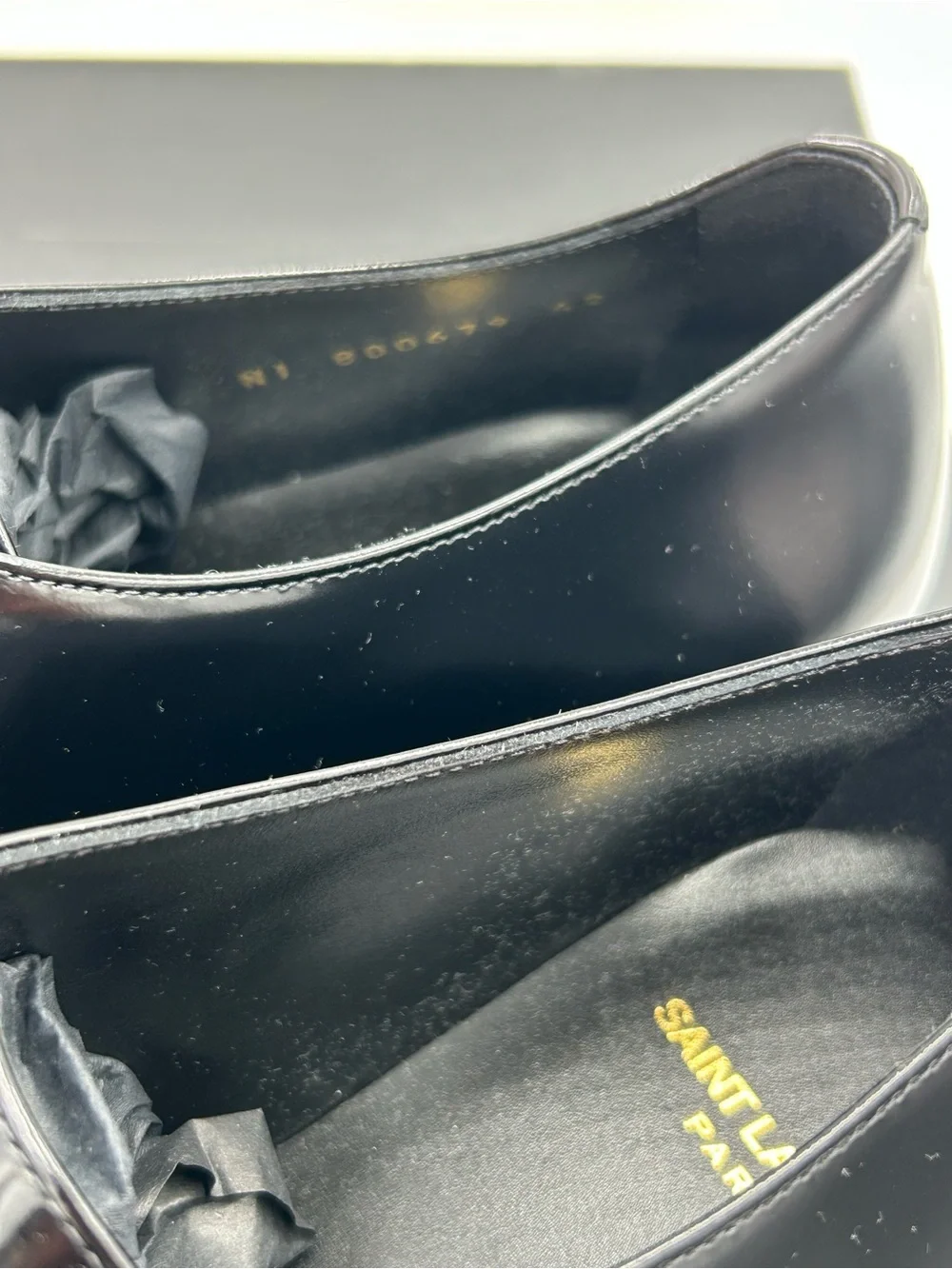 Saint Laurent polished black